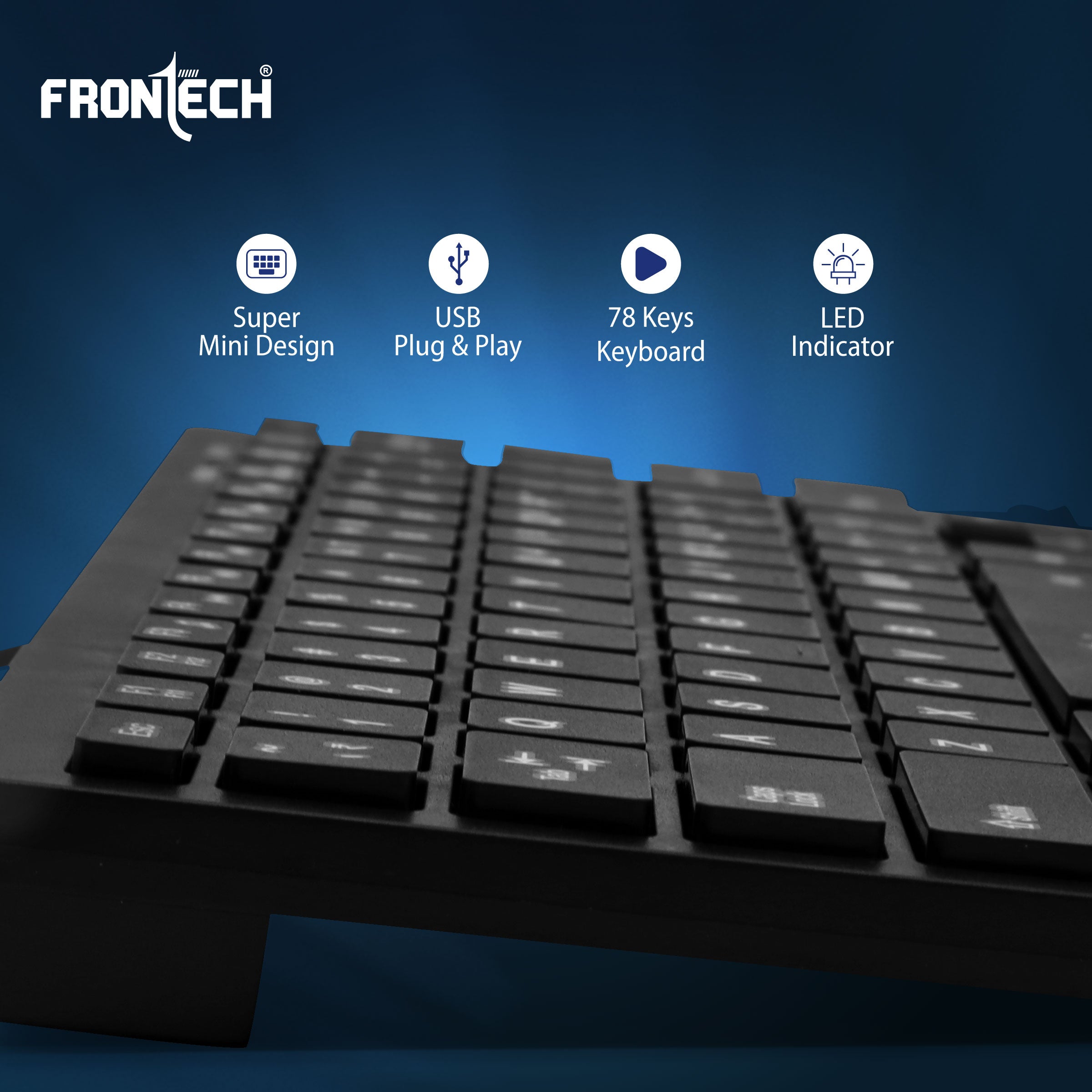 Frontech Wired Mini Keyboard (KB-0041) Frontech Wired Mini Keyboard (KB-0041)